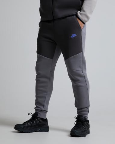 nike colourblock woven joggers in dark grey