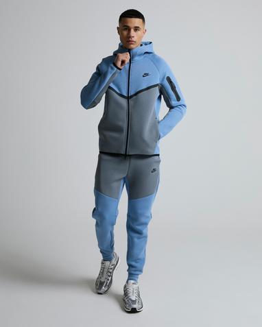 stone blue nike tech fleece