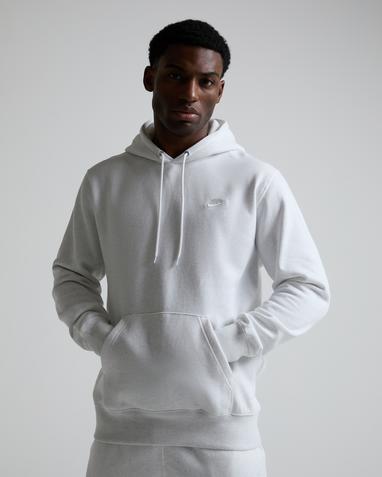 nike overhead club hoodie grey