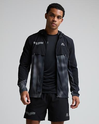 Montirex MTX Run Disperse Windbreaker | Black / Black | Footasylum