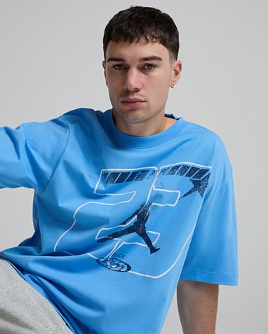 Jordan 23 Star GFX Short Sleeve T-Shirt | University Blue | Footasylum