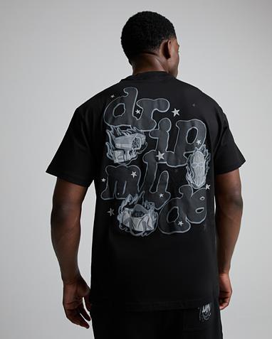 Dripmade Detect T-Shirt | Black / Black | Footasylum