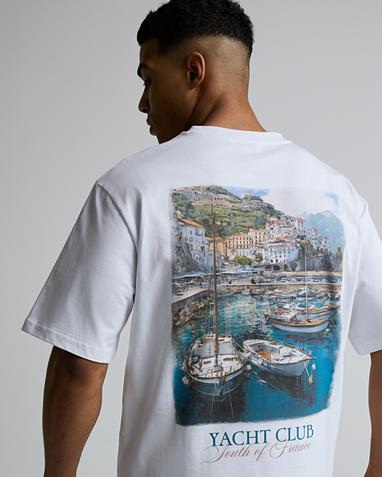 Celebre Yacht Club Graphic T-Shirt | Optic White | Footasylum