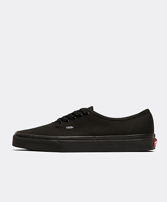 vans authentic trainers in all black