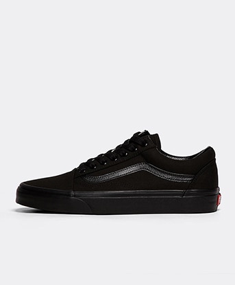 all black vans old skool size 6