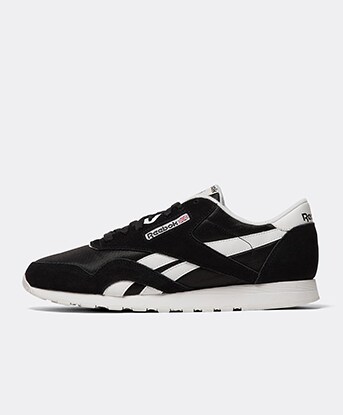 reebok classic black trainers