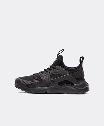 womens black huarache trainers