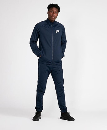 nike black and blue tracksuit