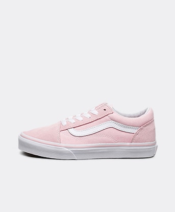 pink and gray vans