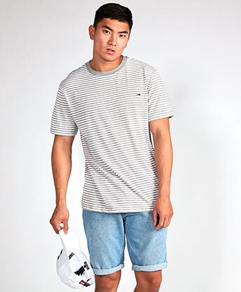tommy jeans classic stripe t shirt