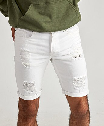mens skinny short jeans