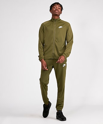 olive green nike tracksuit