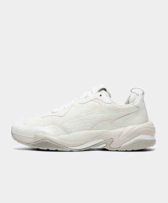 all white high top pumas