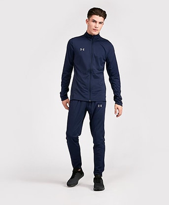 navy blue under armour tracksuit