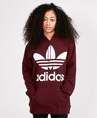 adidas maroon hoodie womens