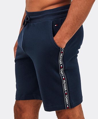 tommy hilfiger long line jersey shorts