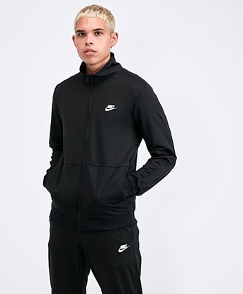 mens all black nike tracksuit