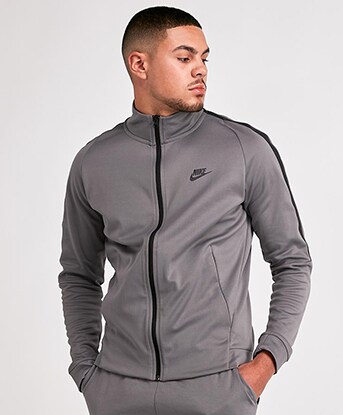 grey nike tracksuit top