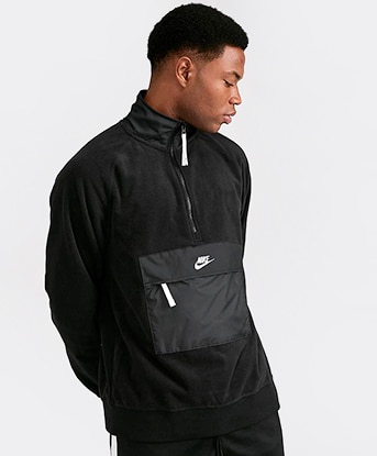 nike seasonal polar fleece half zip jacket