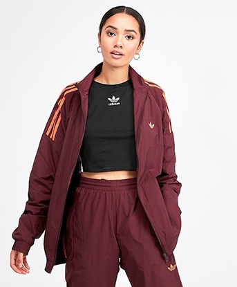 pink adidas track top