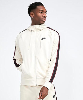 nike tracksuit beige