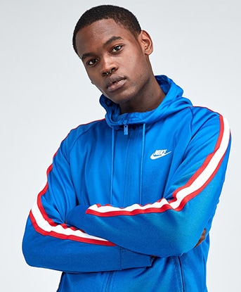 nike junior tribute hooded track top