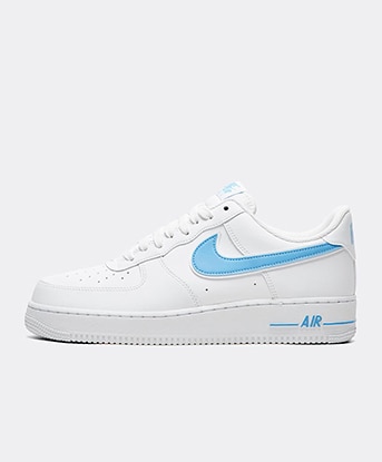 nike air force white blue tick