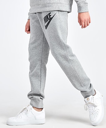 grey joggers white air force