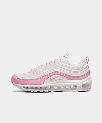 nike grey and pink air max 97 trainers