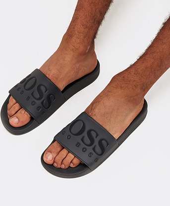 hugo boss sliders footasylum