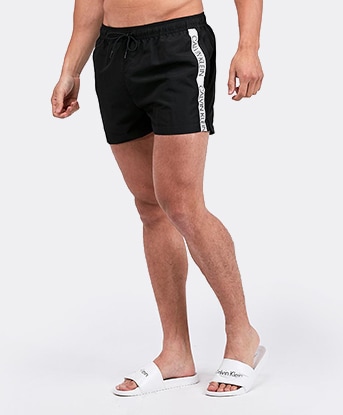 calvin klein men's swim trunks