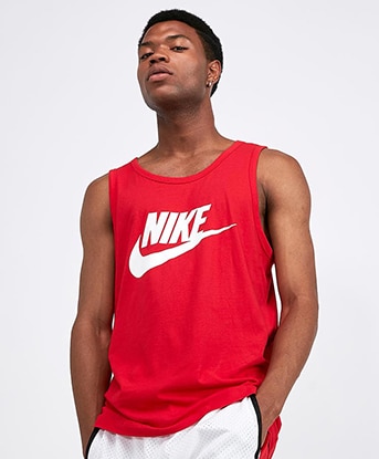 red nike vest mens
