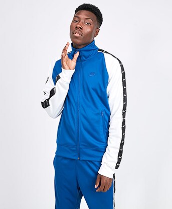 nike tape track top
