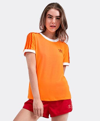 neon orange adidas t shirt