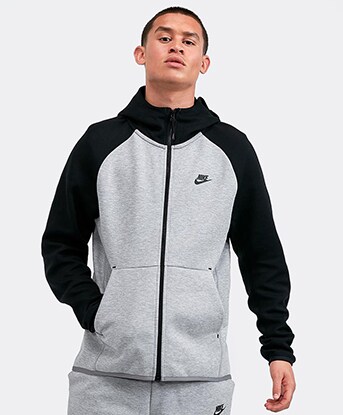 grey nike tracksuit top