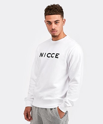 nicce white sweatshirt