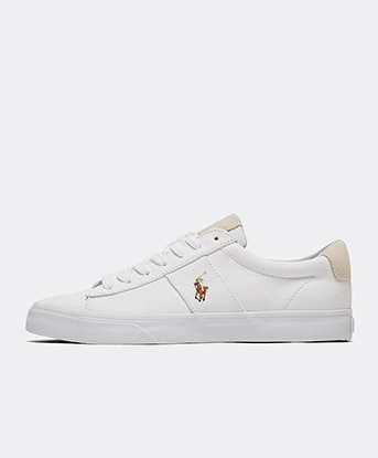 canvas ralph lauren trainers womens