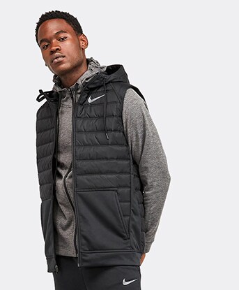 nike body warmer with hood