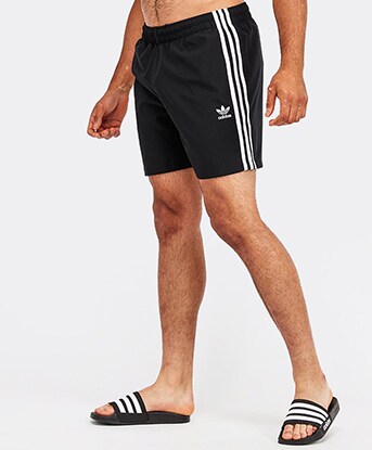 adidas originals tape swim shorts