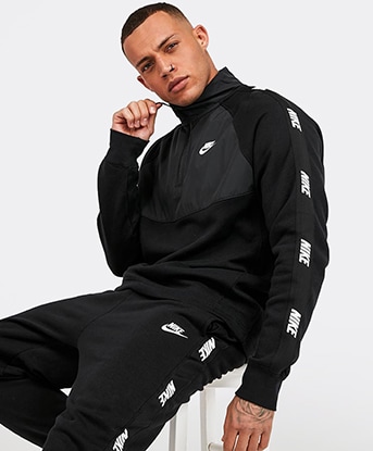 nike hybrid half zip sweatshirt