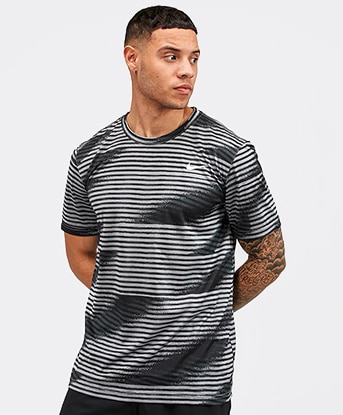 nike long sleeve top with taped side stripe in red