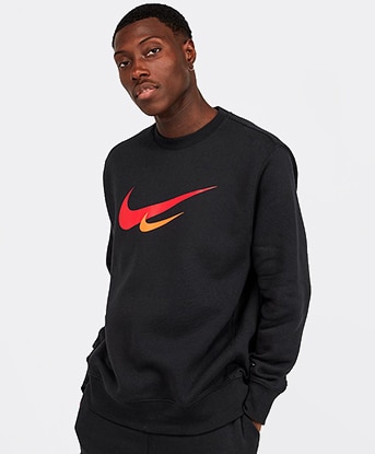 Nike sweatshirt red tick hotsell