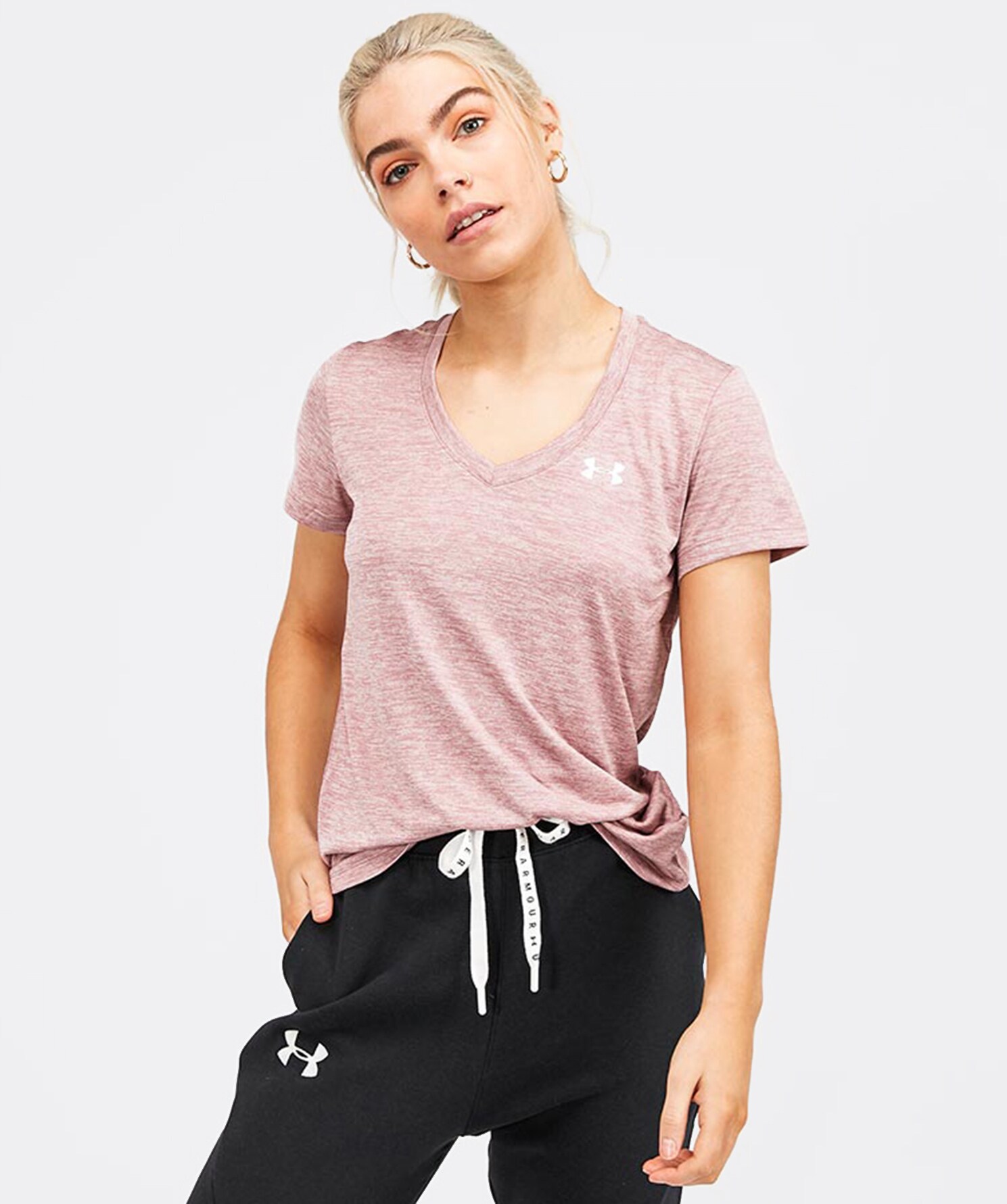 under armour tech tee v neck