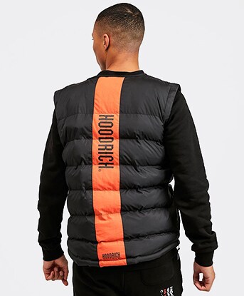 performance logo hooded puffer jacket calvin klein