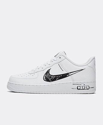 air force 1 blue scribble