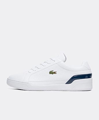 plain white lacoste trainers