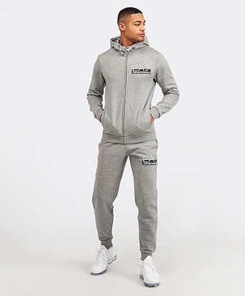 orange and grey nike tracksuit