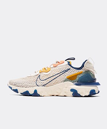 nike white and navy womens world cup react element 55 trainers
