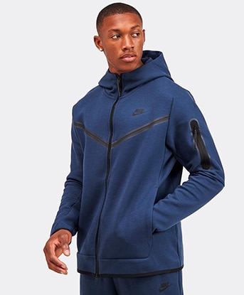 nike tech fleece blue tracksuit