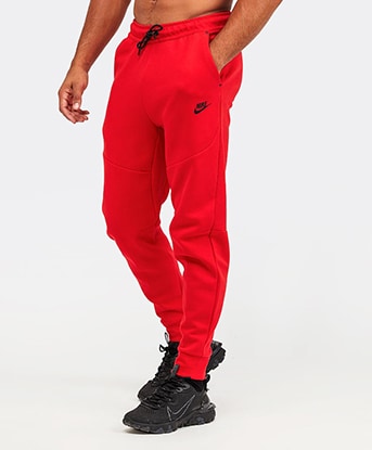 red nike tech pants